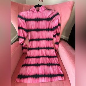 Brand new with tags Alice + Olivia washed tie Dye pink mini